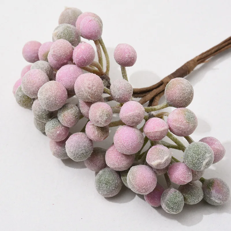6 шт., искусственные цветы с помпоном, детские подарки «сделай сам», коробка для конфет, искусственные растения, Рождественская гирлянда, ваза для домашнего свадебного украшения