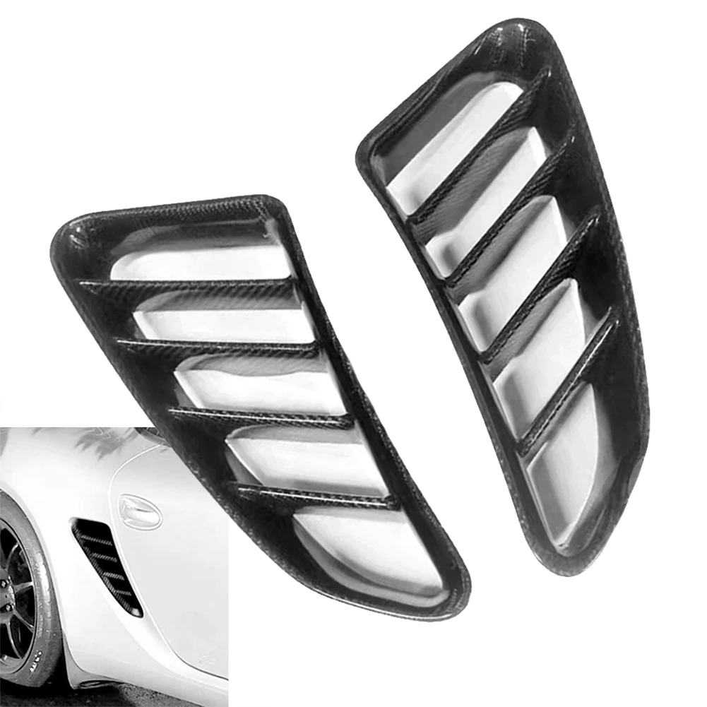 Real Carbon Fiber Fender Vent Air Intake Cover Aggressive Look for Porsche 987 2005 2012 Long Lasting and Stylish