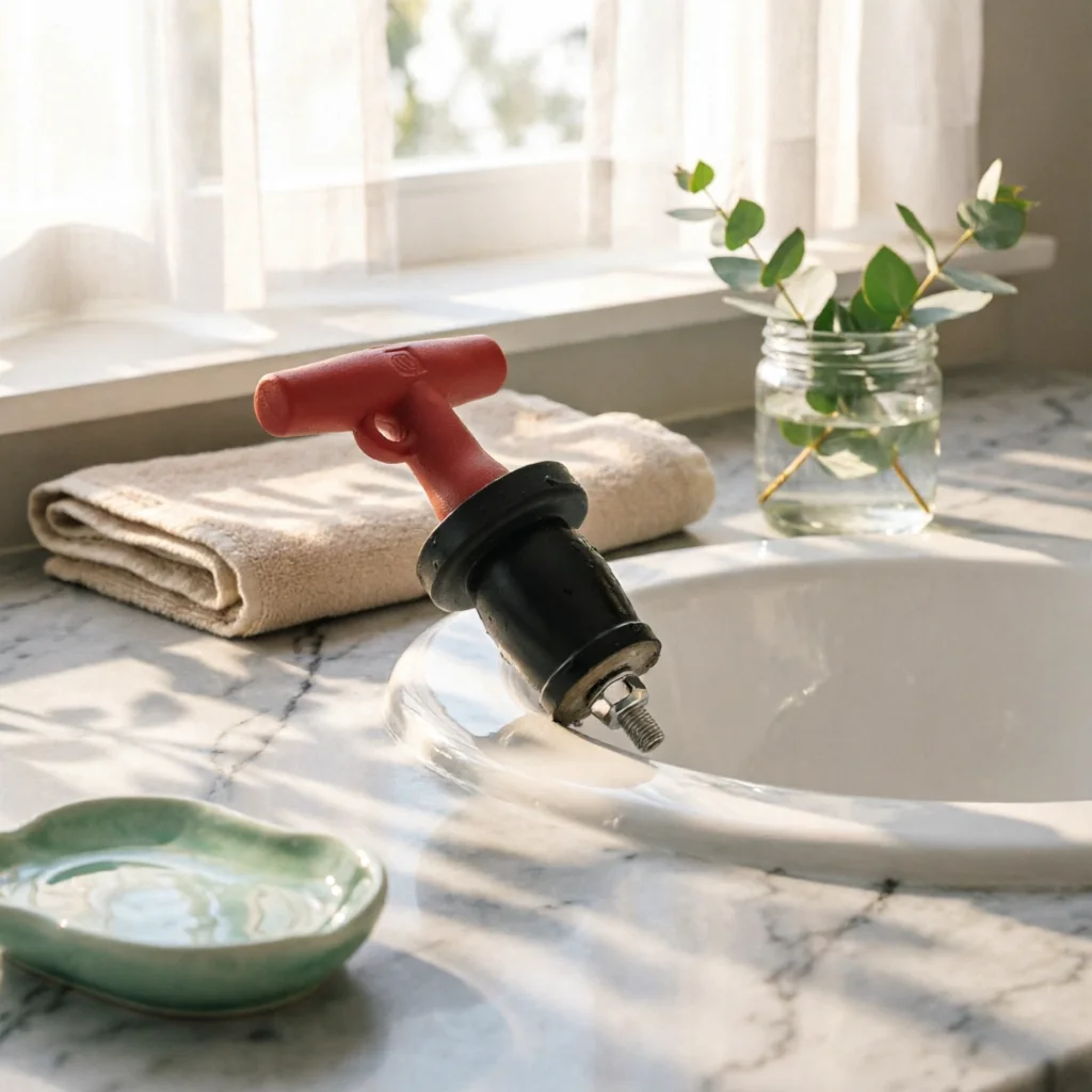

Expandable Drain Plug Reusable Expandable Rubber Plug Rubber Drain Stopper Stainless Steel Plumbing Tool PVC