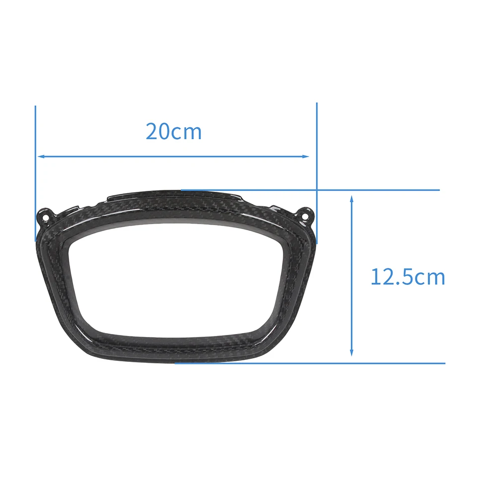 MOTO4U For Vespa GTS300 GTS 125 300 2023 2024 100% Carbon Fiber Front Scooter Mudguard Front Gauge Speedometer Cover Horn Cover