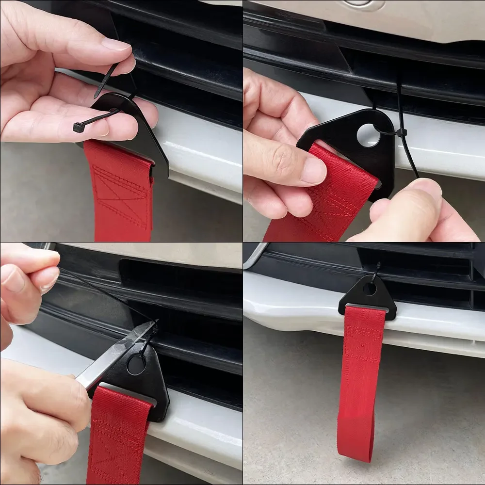 Car Towing Rope Trailer Tow Strap Auto Exterior Accessories For Seat Ibiza 6F 6L 6J 2011 2010 MK3 6K 2018 IV 2003 2023 MK4 ST