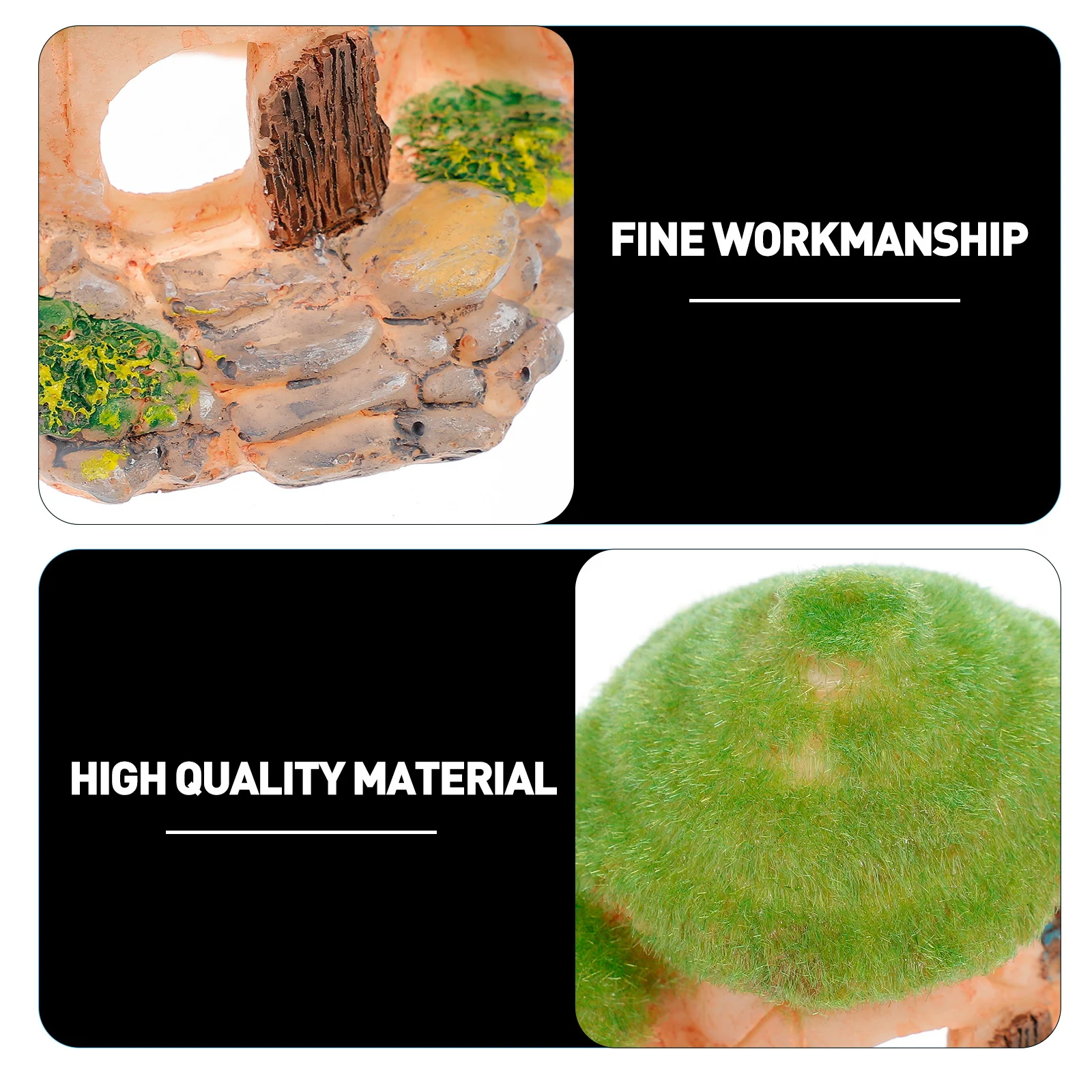 

Attractive Fish Ornament Creative Aquarium Decor Realistic Rest Durable Safe Odorless Reusable