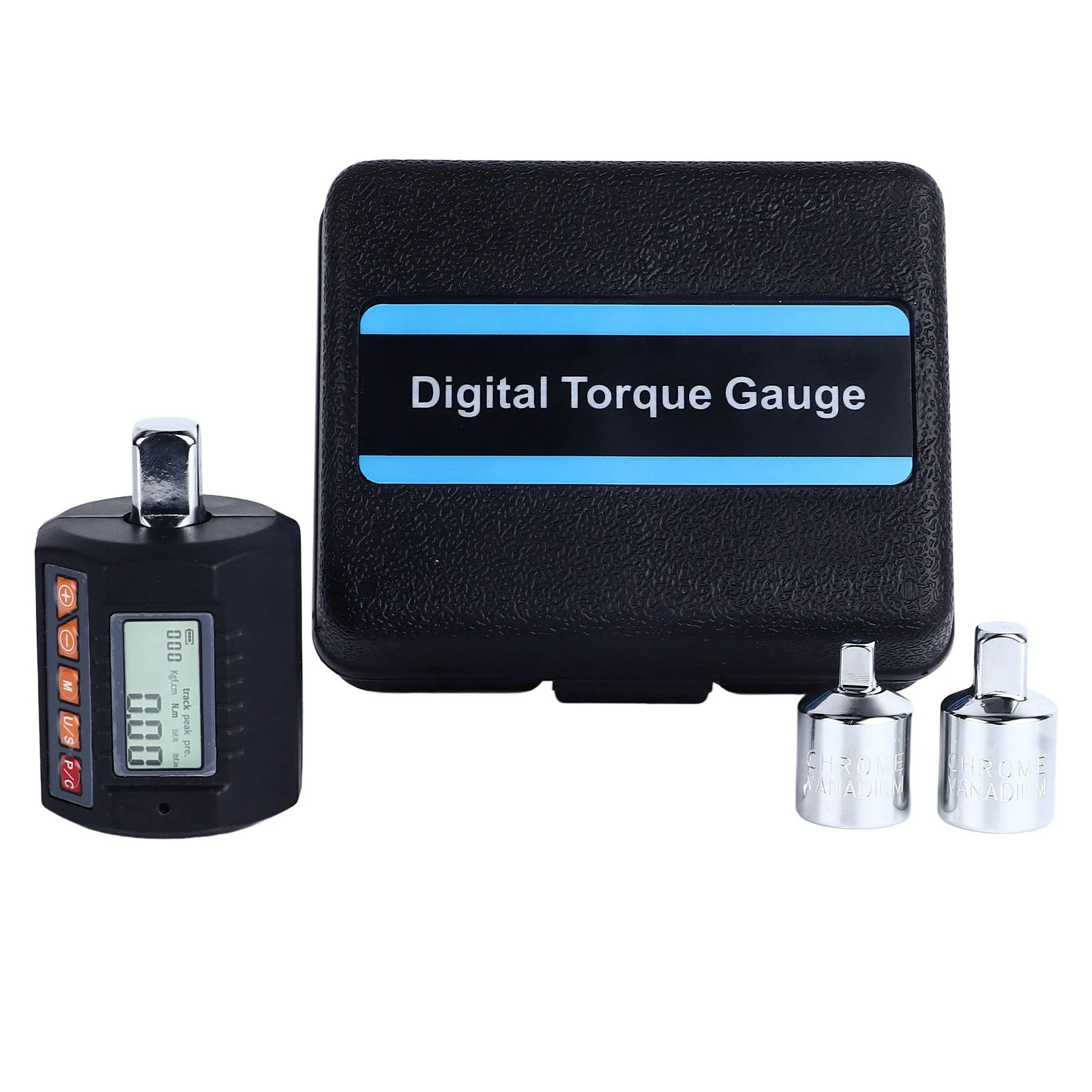 Digital Display Torsion Meter Sound Light Alarm Accurate Portable Torsion Wrench Adapter for…