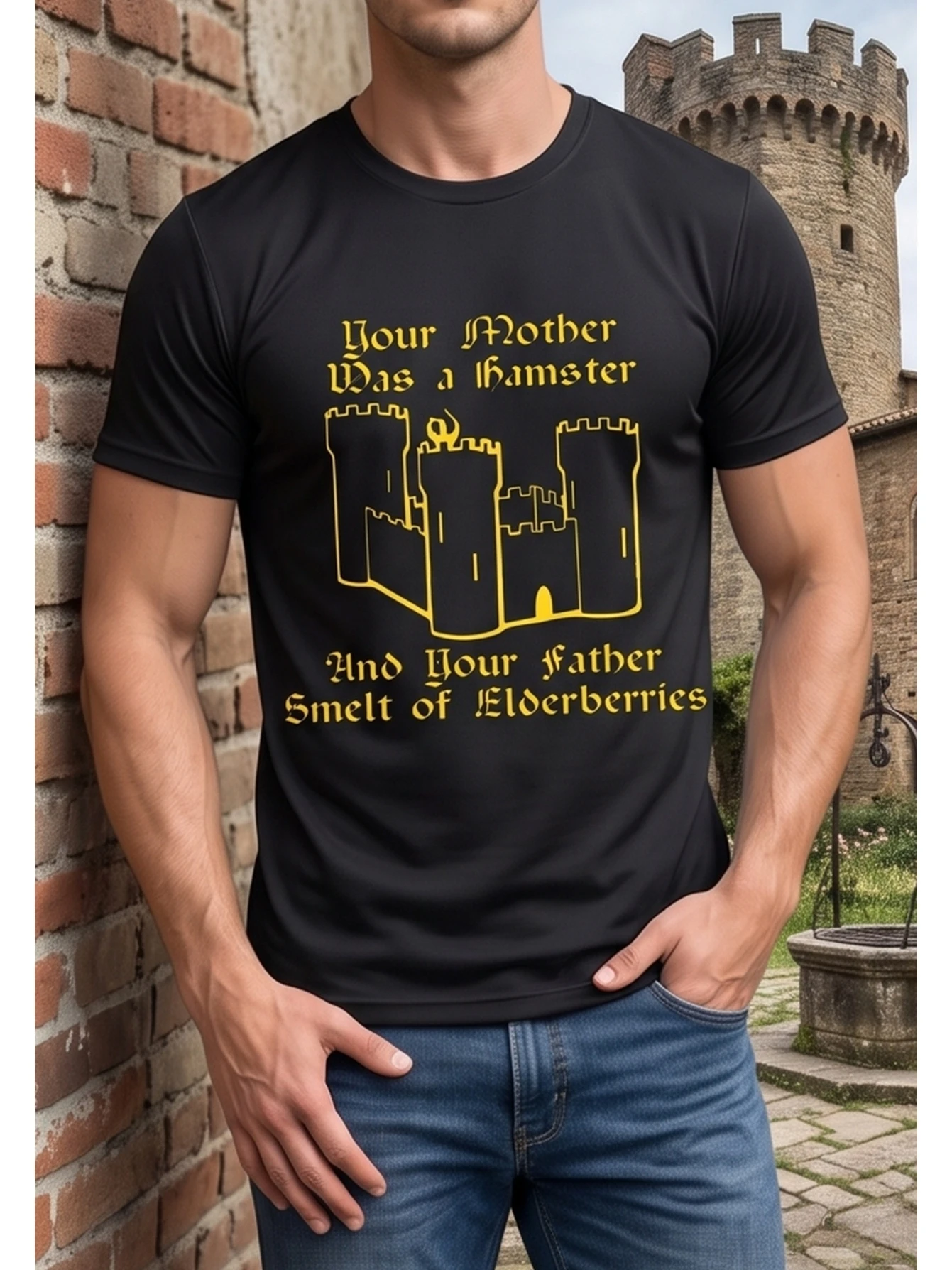 Monty Python T-Shirt – Iconic MP Logo – Retro Tee from the British Comedy Troupe – Casual Crew-Neck Shirt