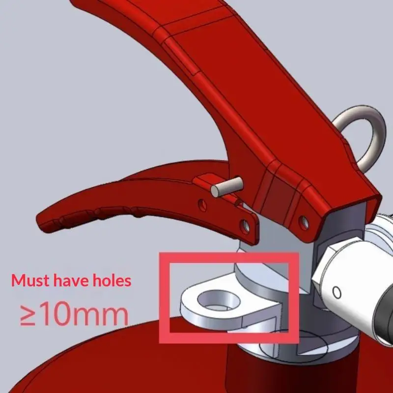 New L Shaped Fire Extinguisher Wall Mount Hanging Hook Heavy Duty Support Holder For Fire Extinguisher Home Garage Workshop Use