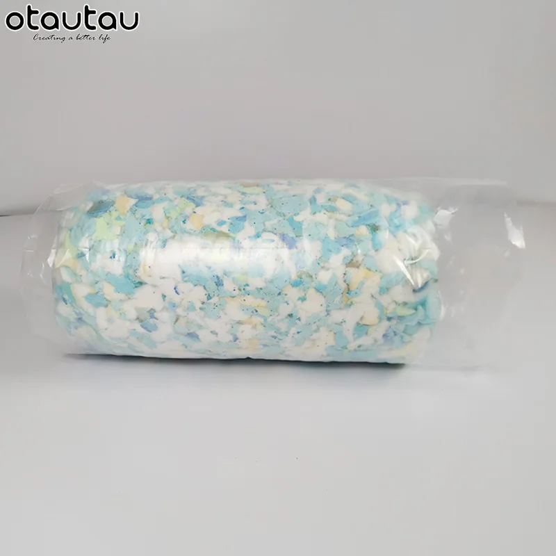 OTAUTAU 1kg Shredded Memory Foam Sponge Filler Bean Bag Pouf Sofa Sac Pillow Couch Ottoman Stuffing Slow Rebound TL003