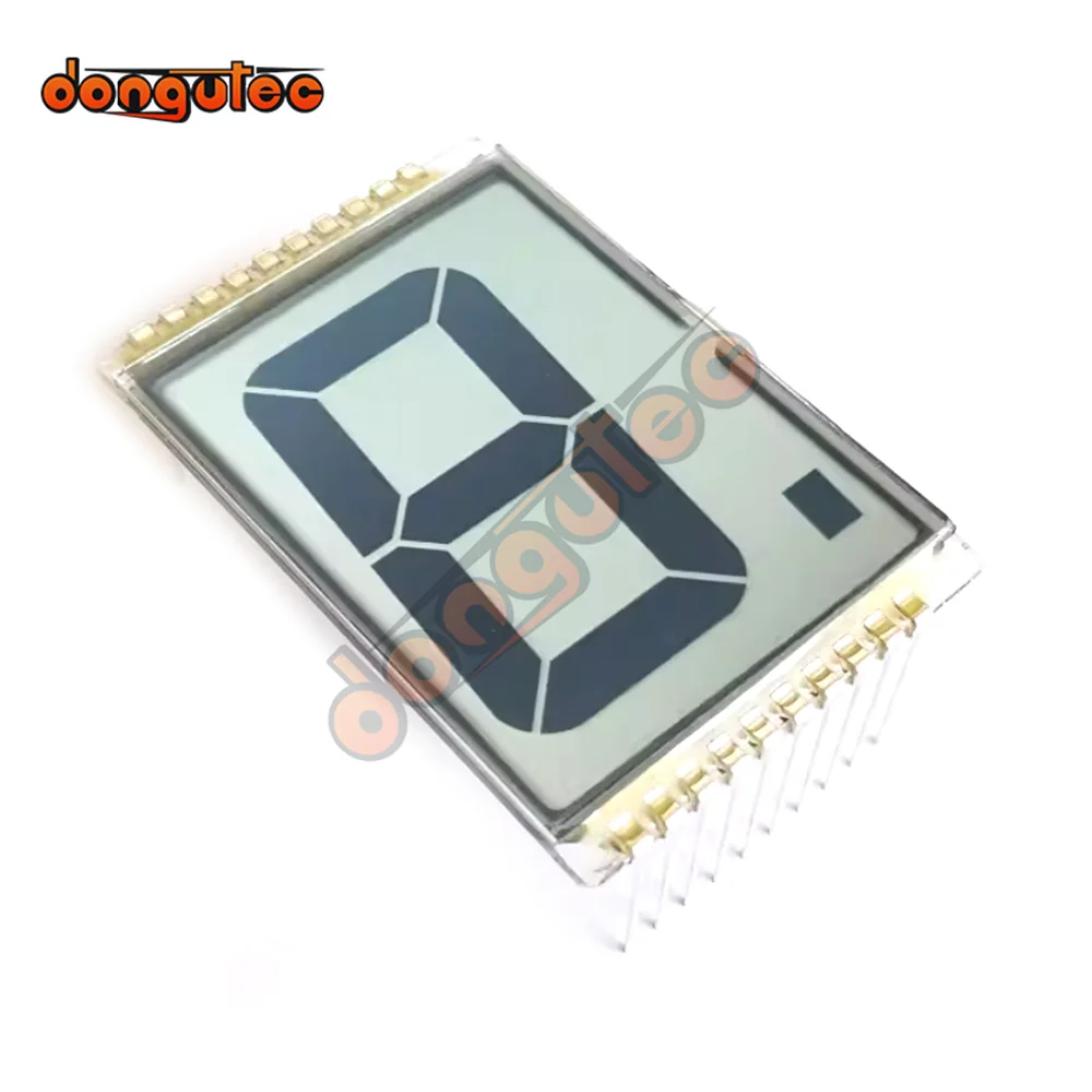 10PIN TN Positive 1-Digit Segment LCD Panel Wide Temperature Segment LCD Screen