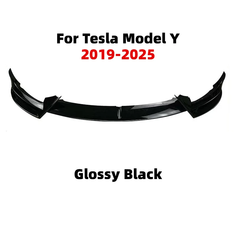 Frontstoßstangenlippe für Tesla Model 3 Model Y 2017-2025 Kinn-Spoiler Diffusor Karosserie-Kit Deflektor Tuning-Zubehör Autoteile – Detail 16