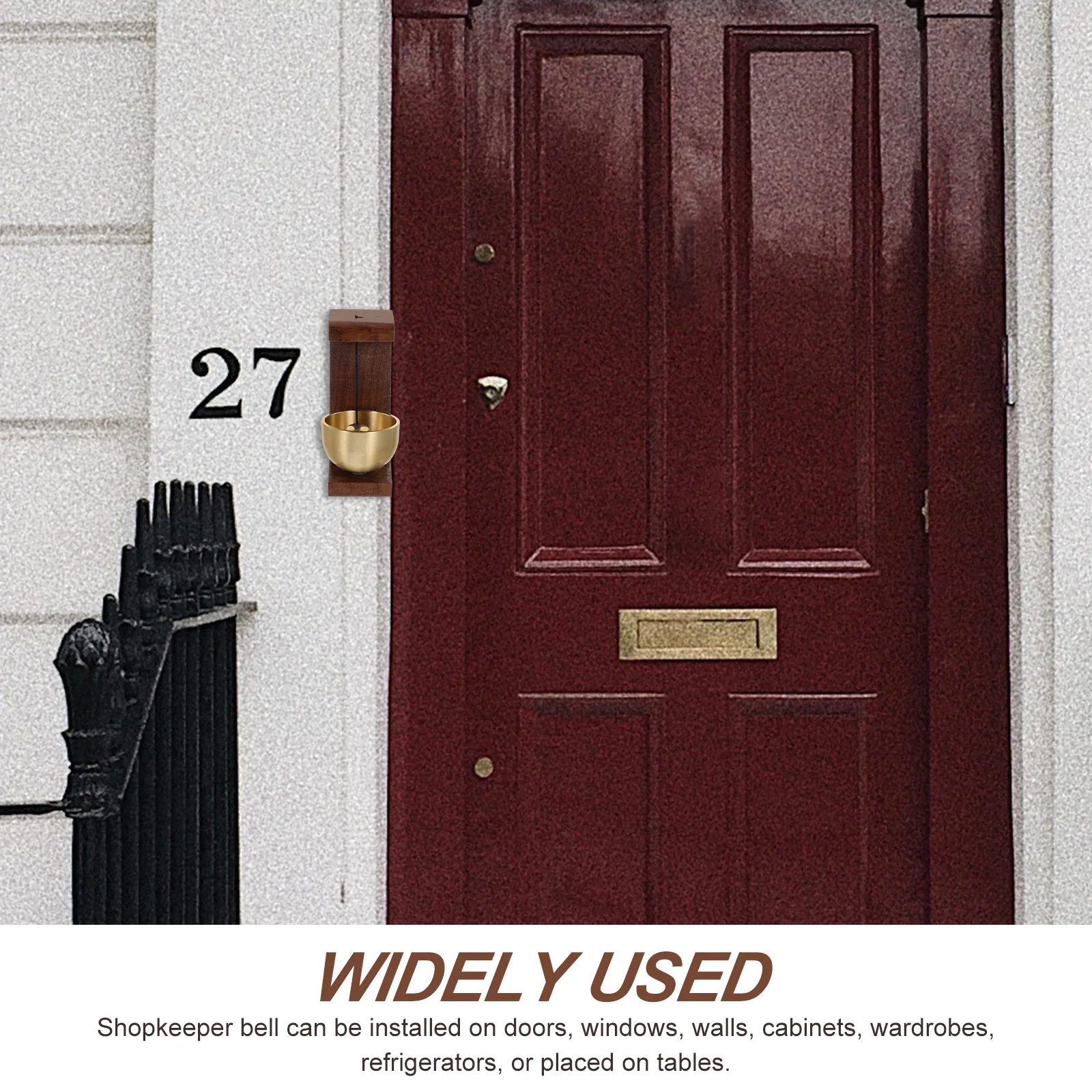 

Shopkeeper Bell Doorbell For Opening Chime Office Door Ornament Wood Doorbell Hanging Decorative Bell Home Wind Chime Door