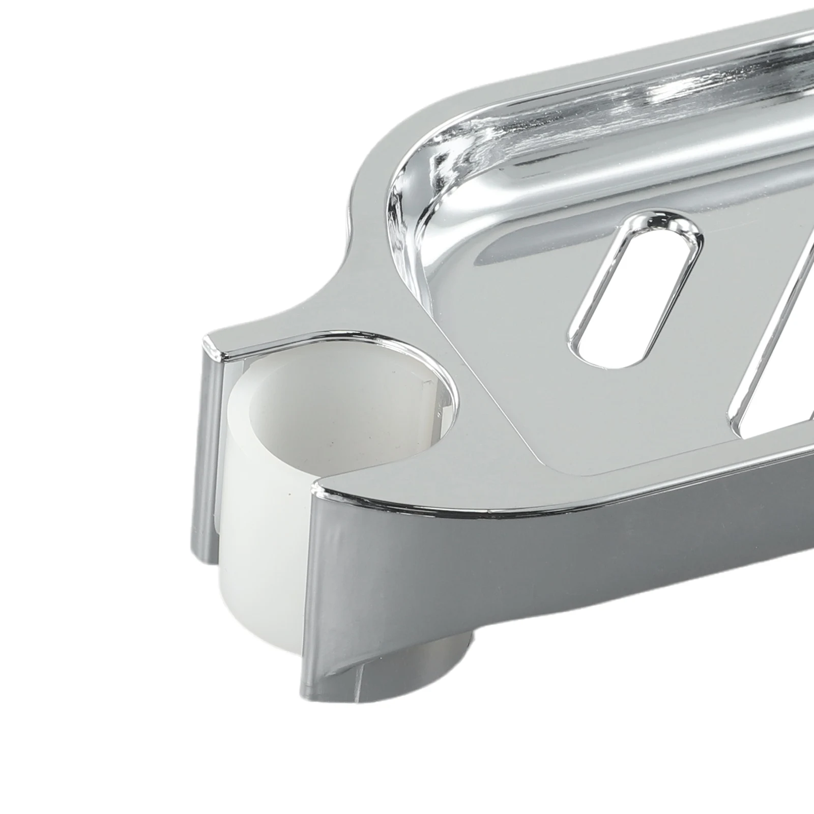 New Arrival 24mm Plastic Shower Rail Soap Dish Box Soap Holder Soap Pallet Shower Rod Slide Bar ABS Chrome For Sliding Bar