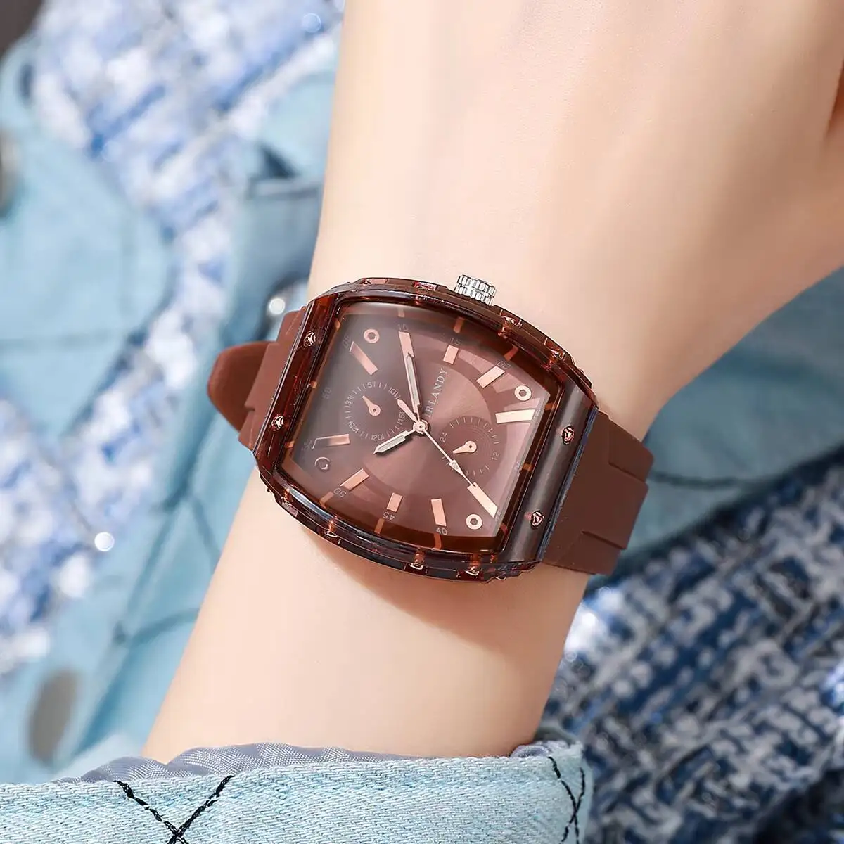 2/3/5 шт. модные женские часы, повседневные кварцевые наручные часы с силиконовым ремешком для женщин, Reloj Mujer (без коробки)