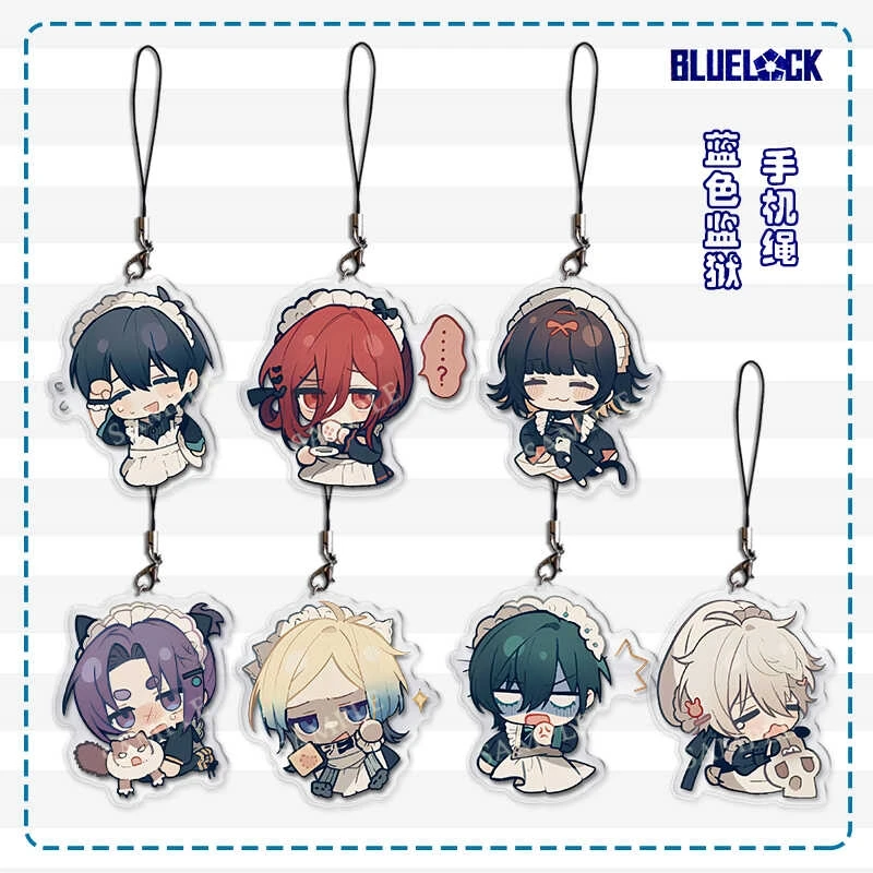 

BLUE LOCK Isagi Yoichi Chigiri Hyoma Bachira Meguru Nagi Seishiro Cosplay Mobile Phone Chain Cartoon Pendant Schoolbag