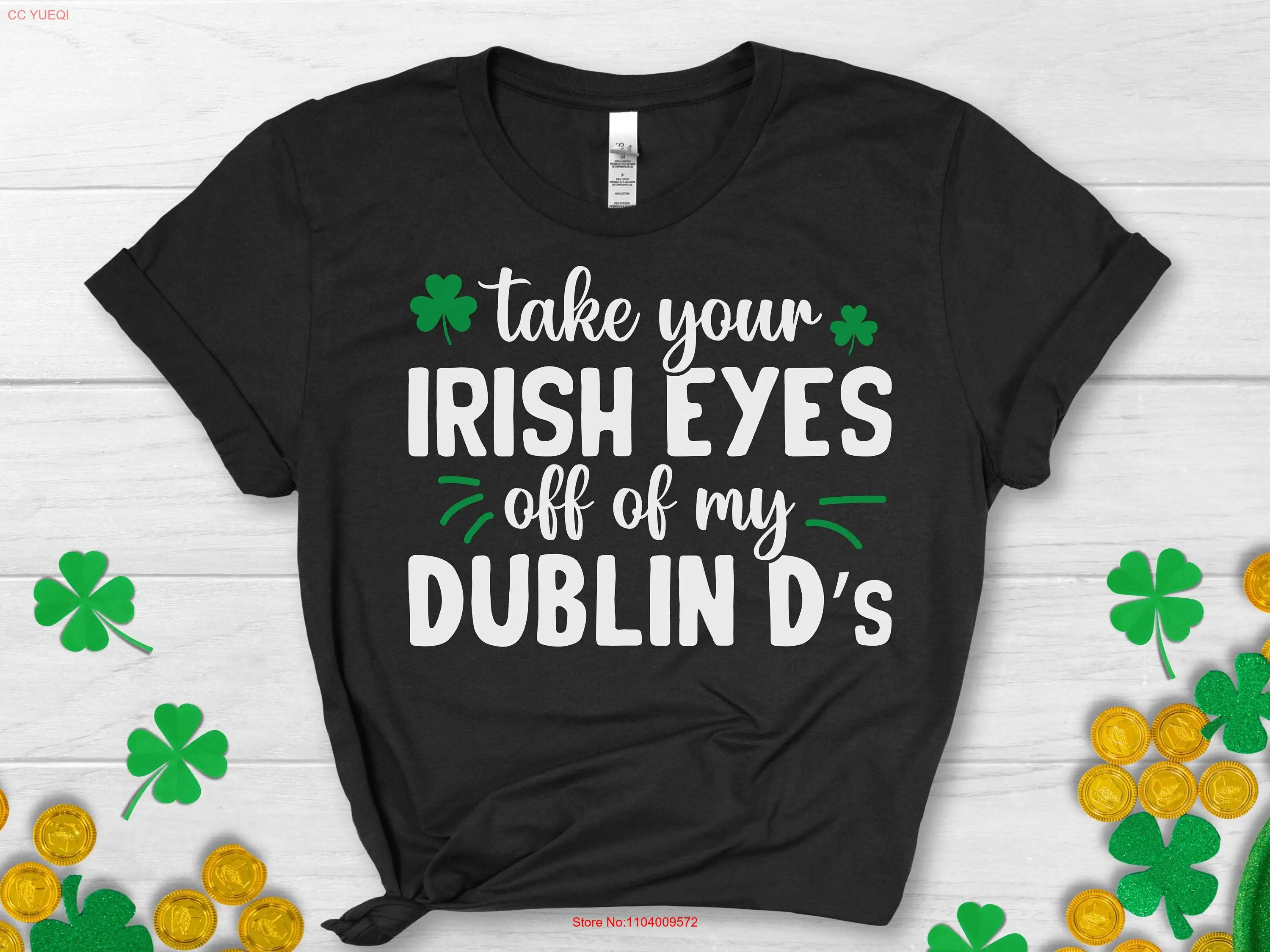 Футболка ко Дню Святого Патрика, забавная питьевая женская футболка с ирландскими глазами, Дублинская вечеринка, праздничная рубашка с длинными или короткими рукавами