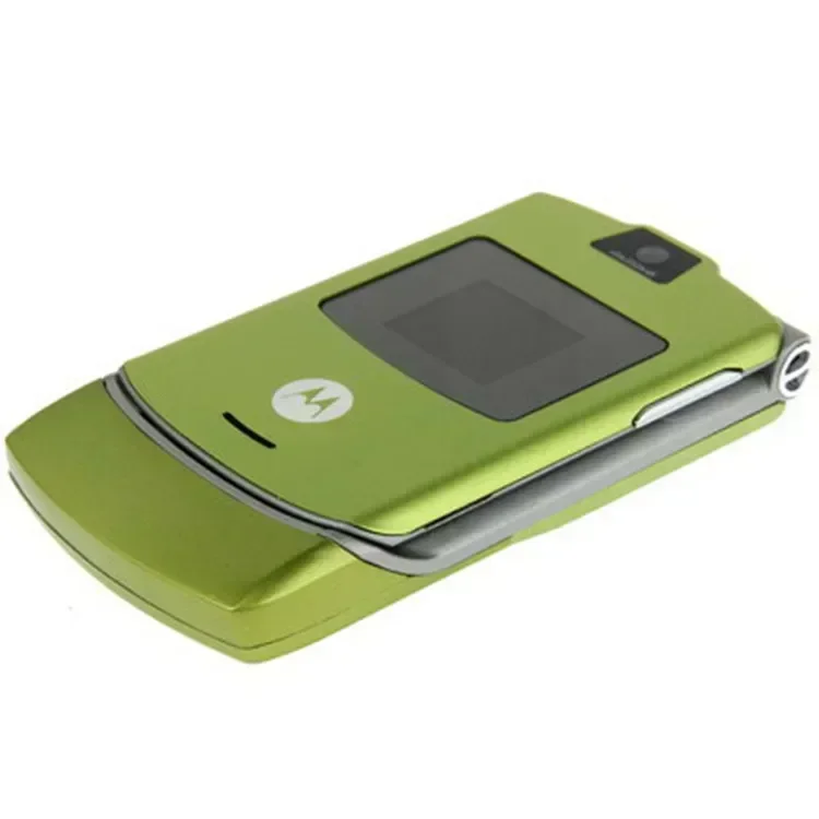 95% новый Motorola V3 Razr, оригинальный разблокированный синий корпус, Bluetooth-телефон GSM 850/900/1800/1900, хорошее качество, хорошее качество