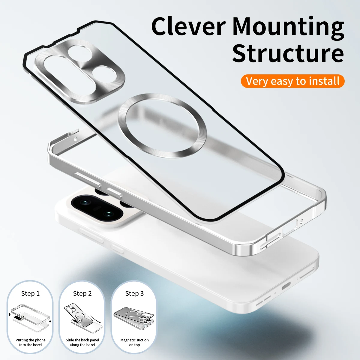Picture 5: Comptaible With Oneplus 15 5G Matte Cases, Metal Frame Slim Compatible with MagSafe Shockproof Phone Case for One Plus 15 5G