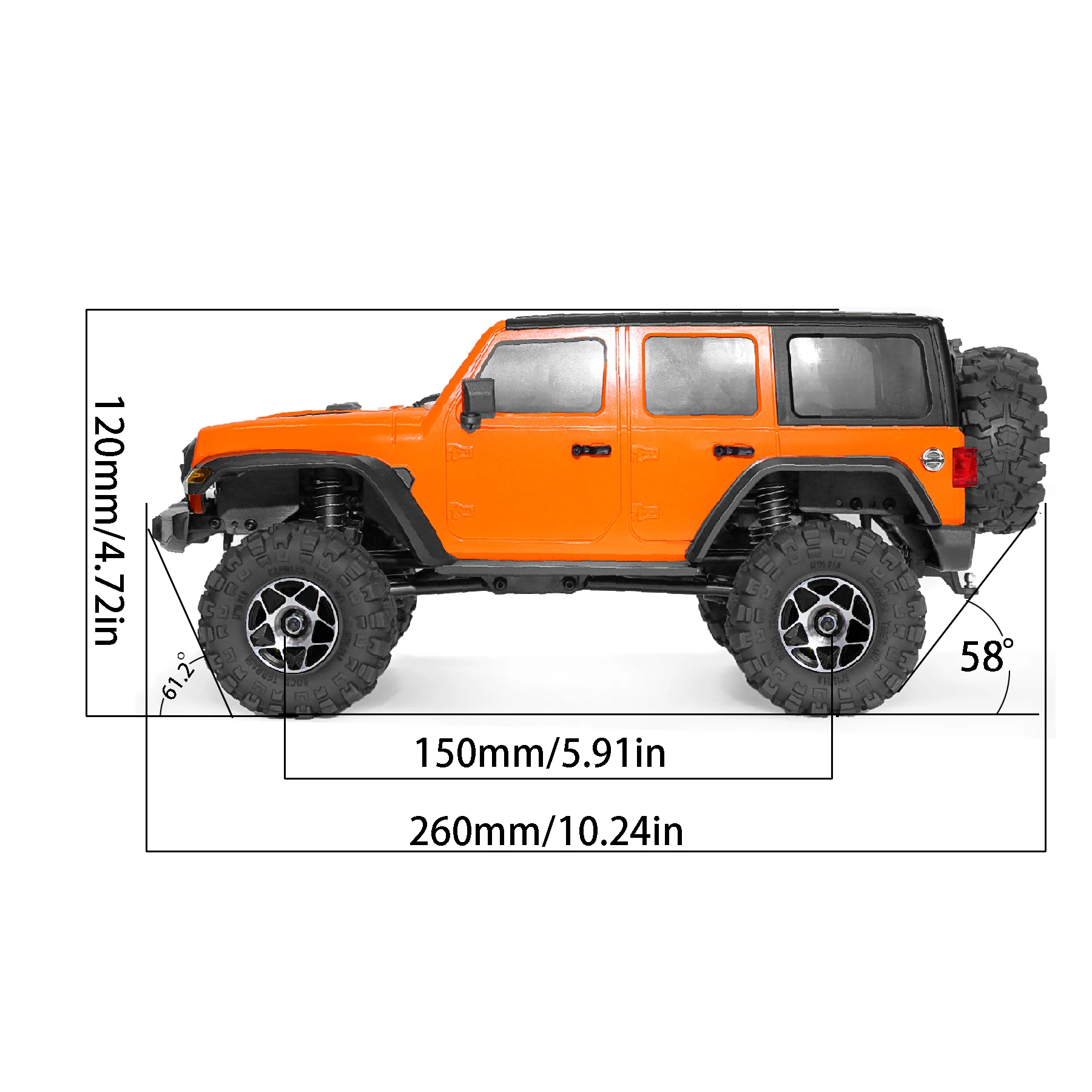 RC Crawler 4WD  RC Rock Crawler 1:18  Remote Control Truck All Terrains Off Road Climbing Car  Electric Vehicle with LED Light