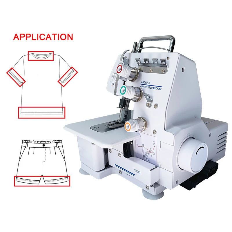 High Speed Household Interlock Sewing Machine Home Use Multi-function Mini Coverstitch Sewing Machine