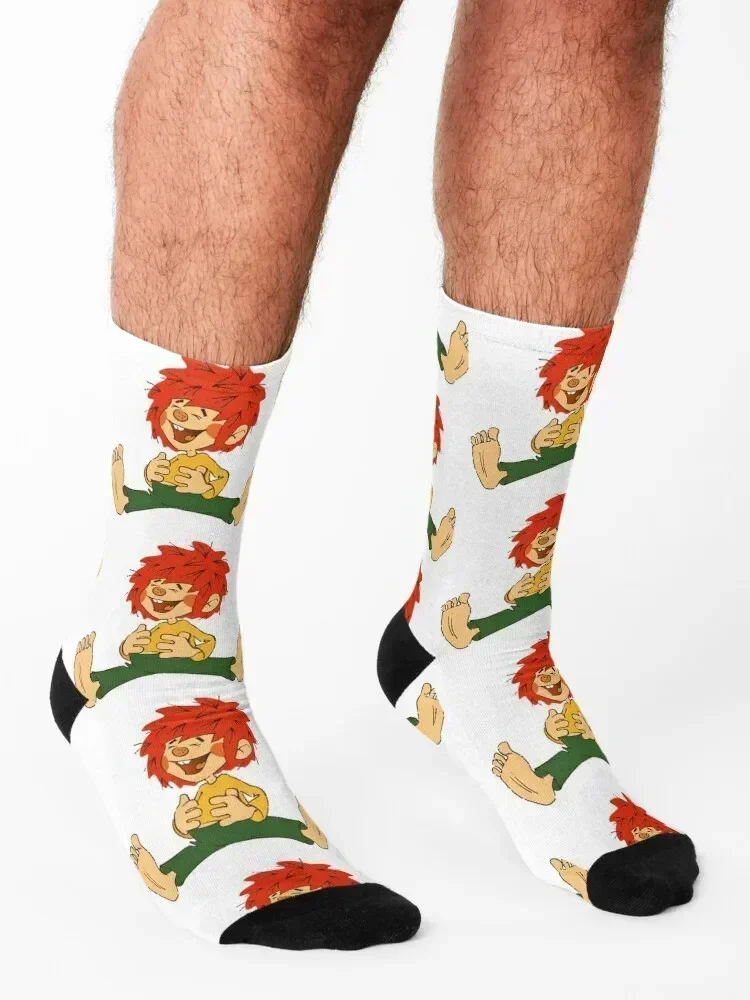 Pumuckl is an invisible goblin for everyone with red hair Socks luxury Non-slip Crossfit snow Men's Socks Women's