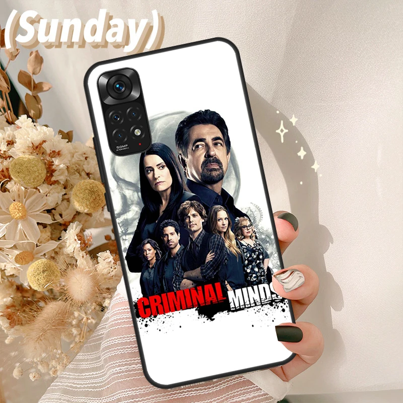 Criminals Minds TV Case For Redmi Note 11 10 8 9 12 Pro Plus Note 12S 11S 10S 9S Cover For Redmi 12C 9C 10C 10A