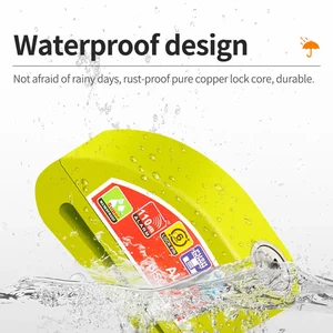 Alarm block for motorcycle, scooter, bicycle, disc brake, waterproof, anti -therap, aluminum alloy, safety brake lock, motorcycle accessories 6 Main Motorcycle Padlock Sales - №3