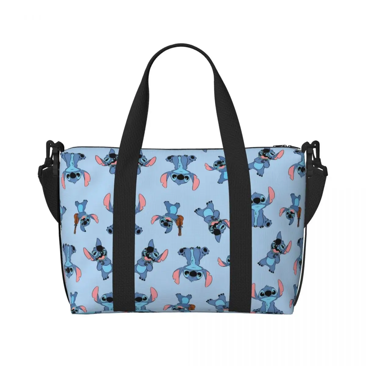 

Custom Stitch Beach Tote Bag for Women Extra Large Gym Carry On Dubbed Animated Film Travel Shopping Bags