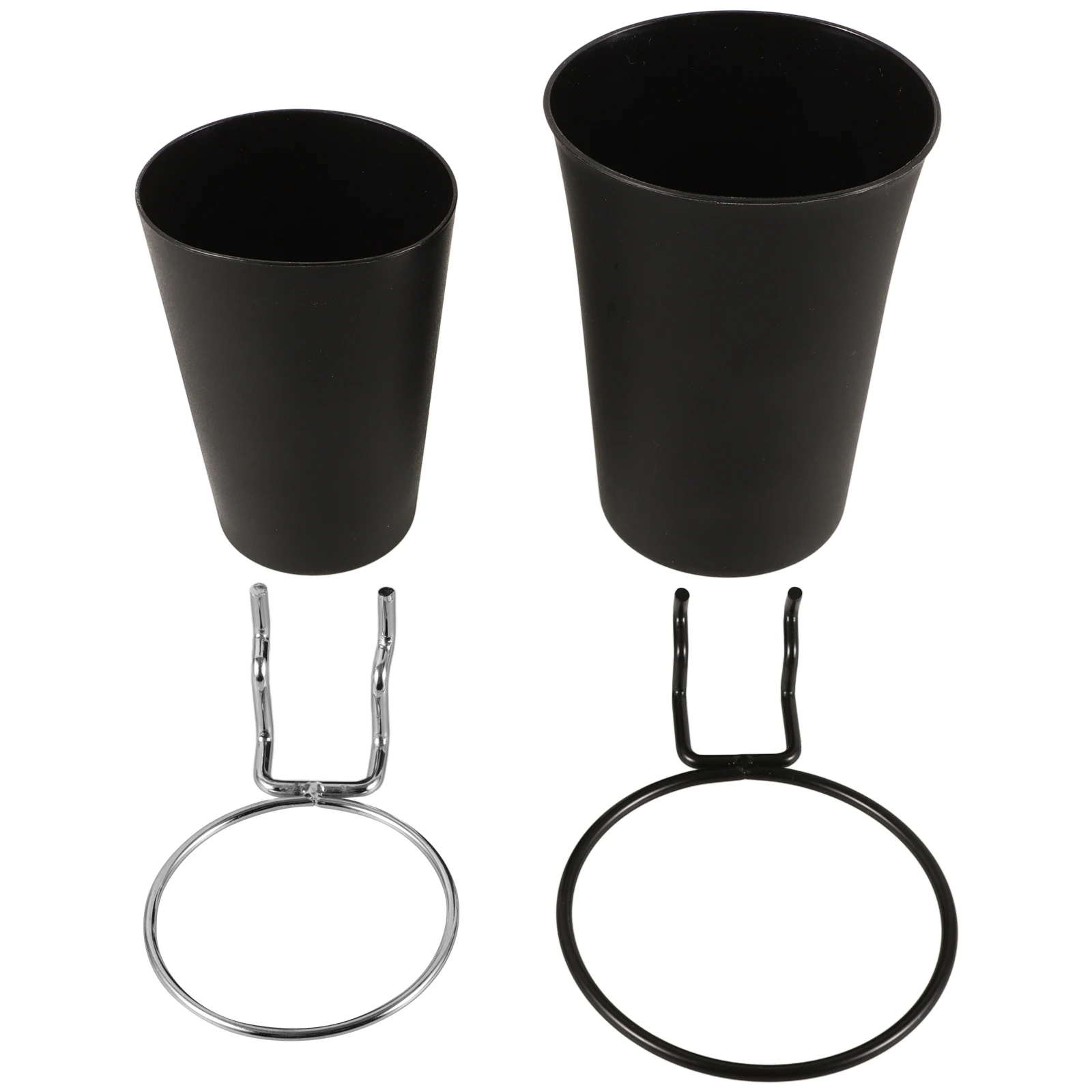 

2 Pcs Peg Board Hook Pegboard Hanging Cup Accessories Metal Convenient Pens Holders Shopping for Storage