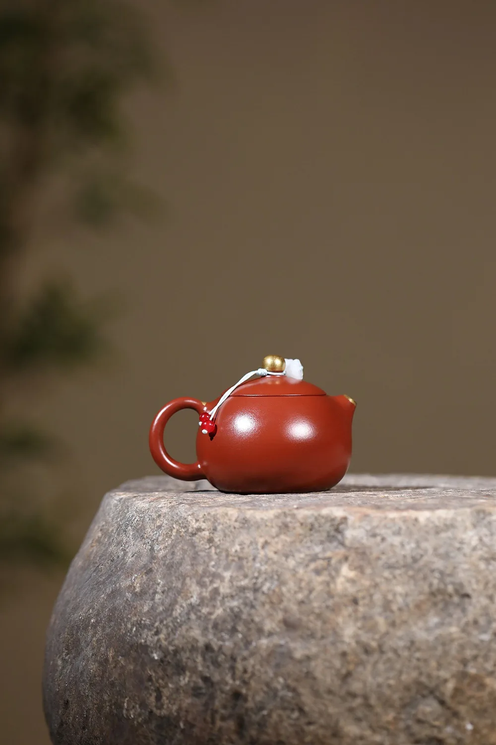 190ml Artisan Handmade Yixing Zisha Brewing Pot, Raw Ore Da Hong Pao Golden Lotus Xishi Mini Teapot, Household Gongfu Teaware