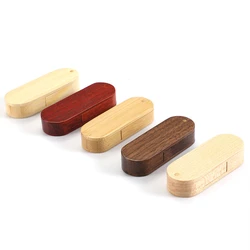 Color Wooden Swivel Flash Drive High-speed USB3.0 4GB 8GB 16GB 32GB 64GB 128GB Custom LOGO