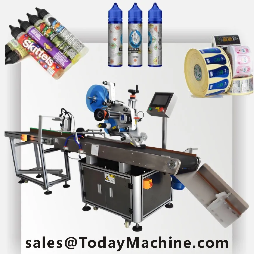 Easy to Operate High Quality CE Standard Stainless Steel Automatic Adhesive Labeling Machine for Bottles Cans