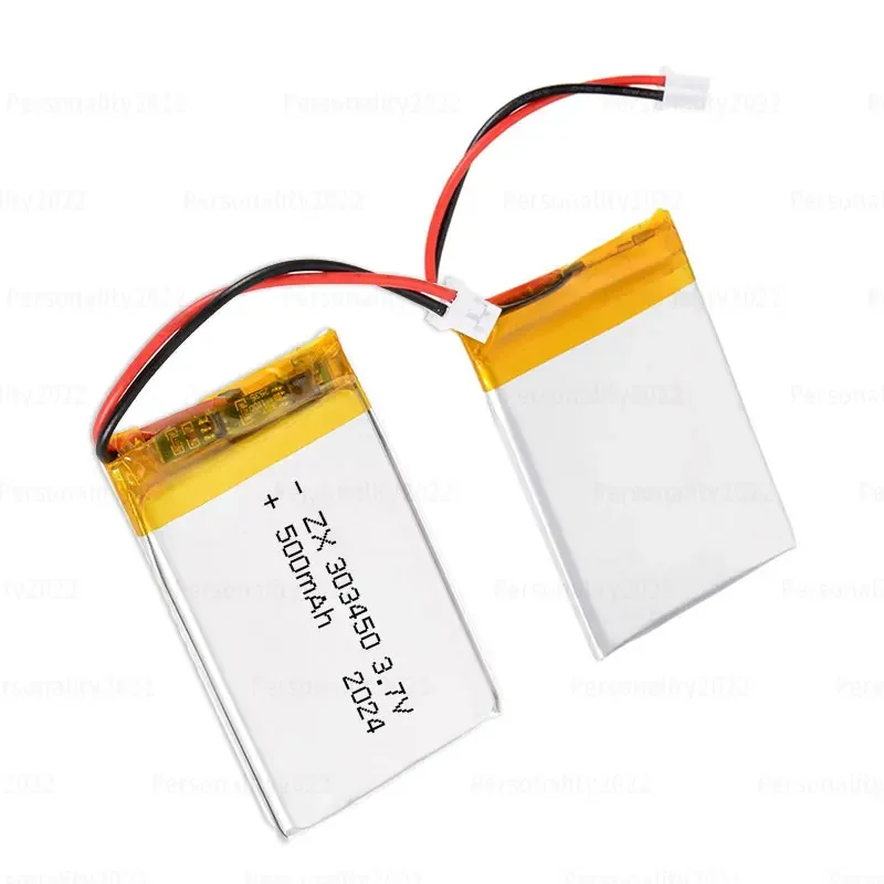 303450 Battery 500mAh Polymer Lithium Ion Batteries  3.7V 033450 LiPo for DVD Drive Recorder GPD Monitor Rechargeable Li Po Cell