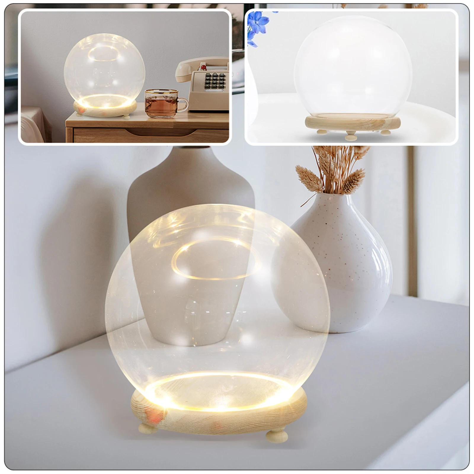 Wieczna Kwiatowa Kompozycja w  – Plastic Dome Clear recenzja i cena
