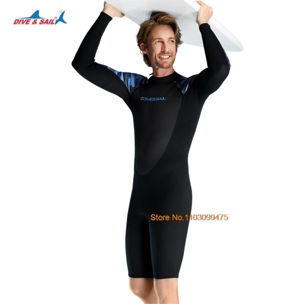 

Men 2mm Neopreno Men Wetsuit Surf Summer Fullbody Wetsuit Scuba Diving Suit Comfortable Swimwear Short High elasticity Swimsuit