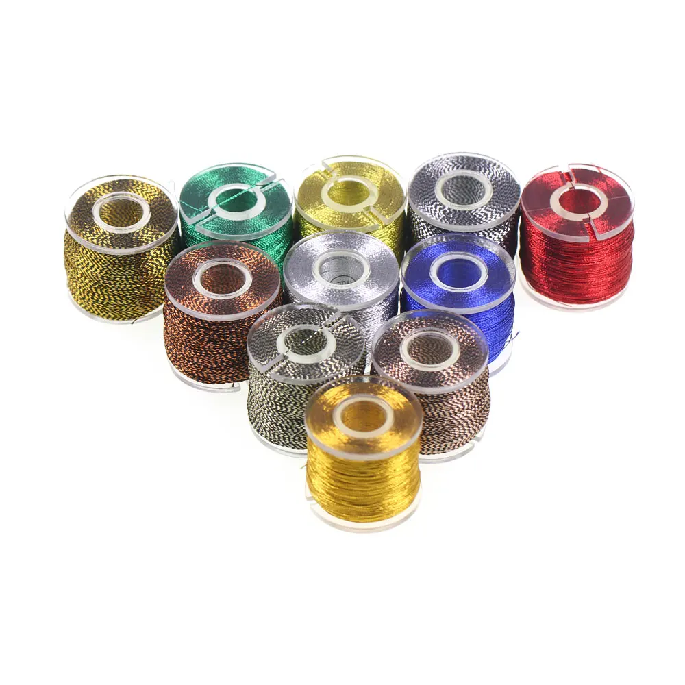 100 Yards/Spule Angelrute Gebäude Metallic Gewinde Nylon Fasern Führungsring Fix Linie Jig Haken Binden Stange Reparatur Linie – Detail 8