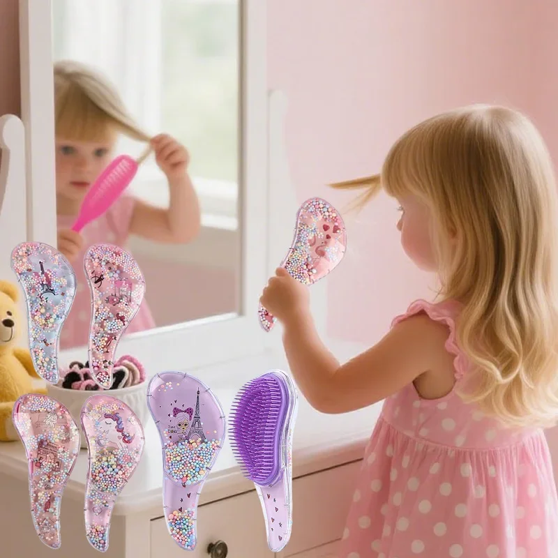 Karikatura حديريسي أطفال أمشاط vysoce kvalitetny مكافحة يوتو مدلك الشعر الاطفال فرش الشعر Haderdressing hrecheben pro deti dosp