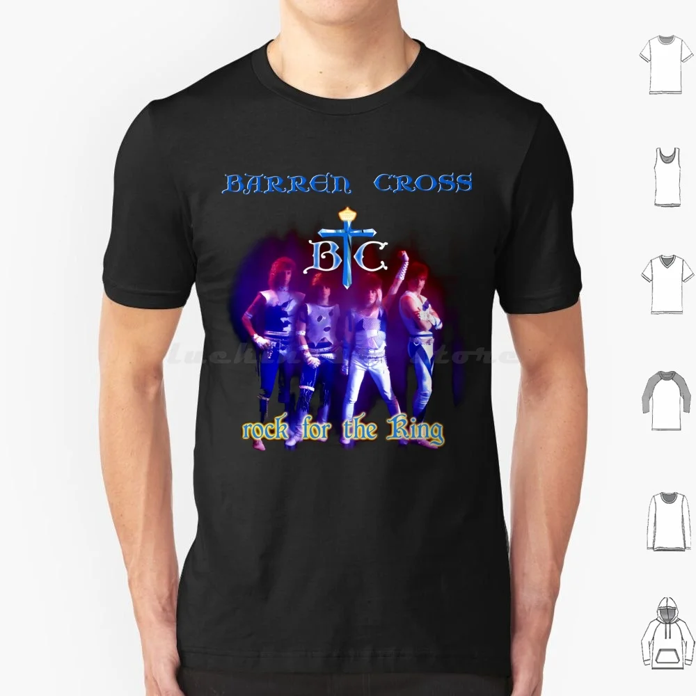 

Футболка Barren Cross-Rock For The King, большой размер, 100% хлопок, Cross Barren For The King Ccm, ретро христианский хэви-метал, группа 80-х годов