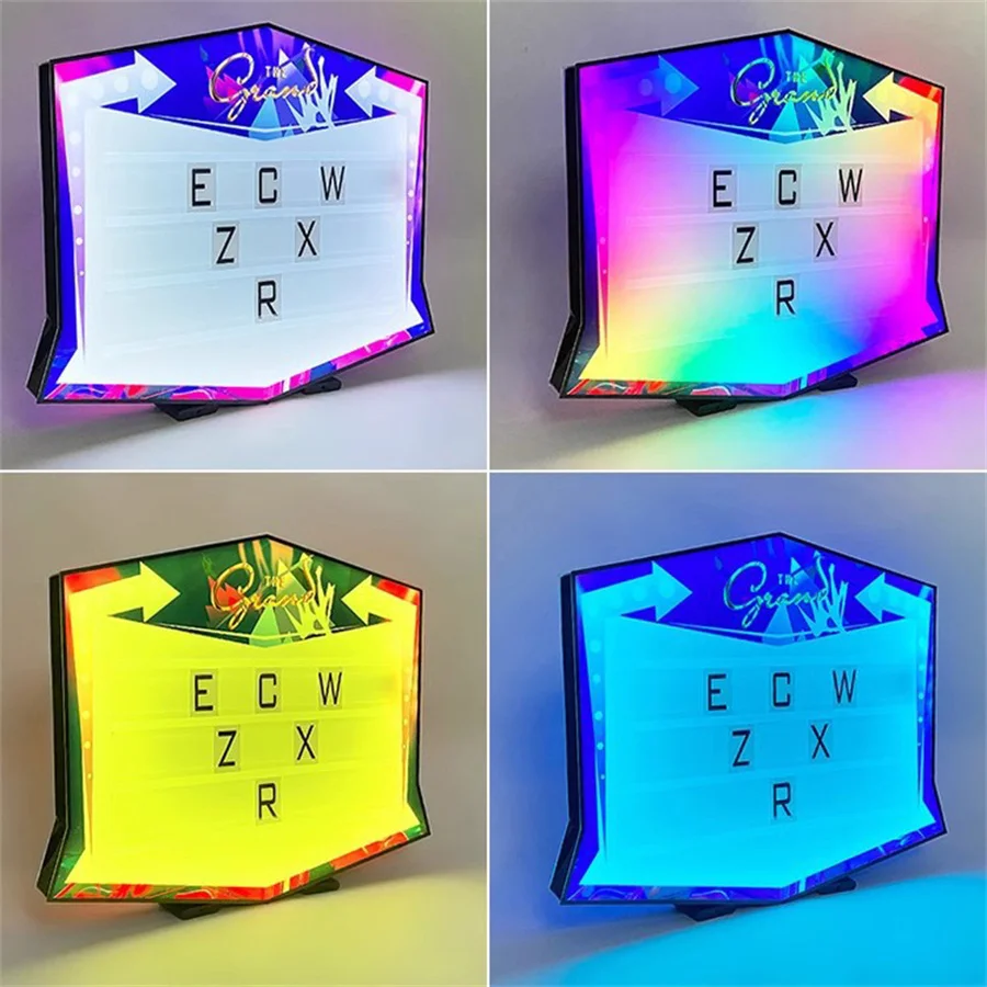 Custom Logo VIP Letter Glorifier Club Sign Service Nightclub Message Board Sign LED Bottle Presenter for Bar Lounge Decor