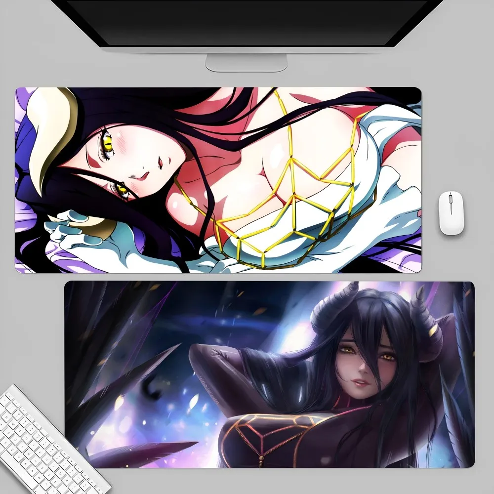 Albedo Anime Overlord Mousepad Large Gaming Mouse Pad LockEdge Thickened Computer Keyboard Table Desk Mat