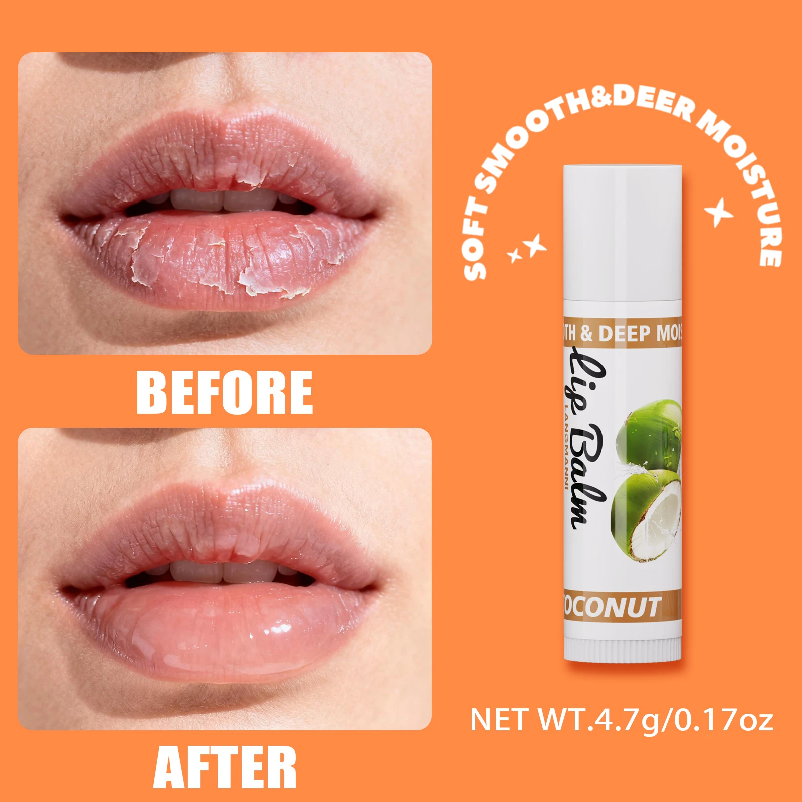 Long Lasting Hydrating Lip Balm 12 Fruit Flavors Smooth Moisturizer Reduces Liplines Anti Drying Transparent Lipstick