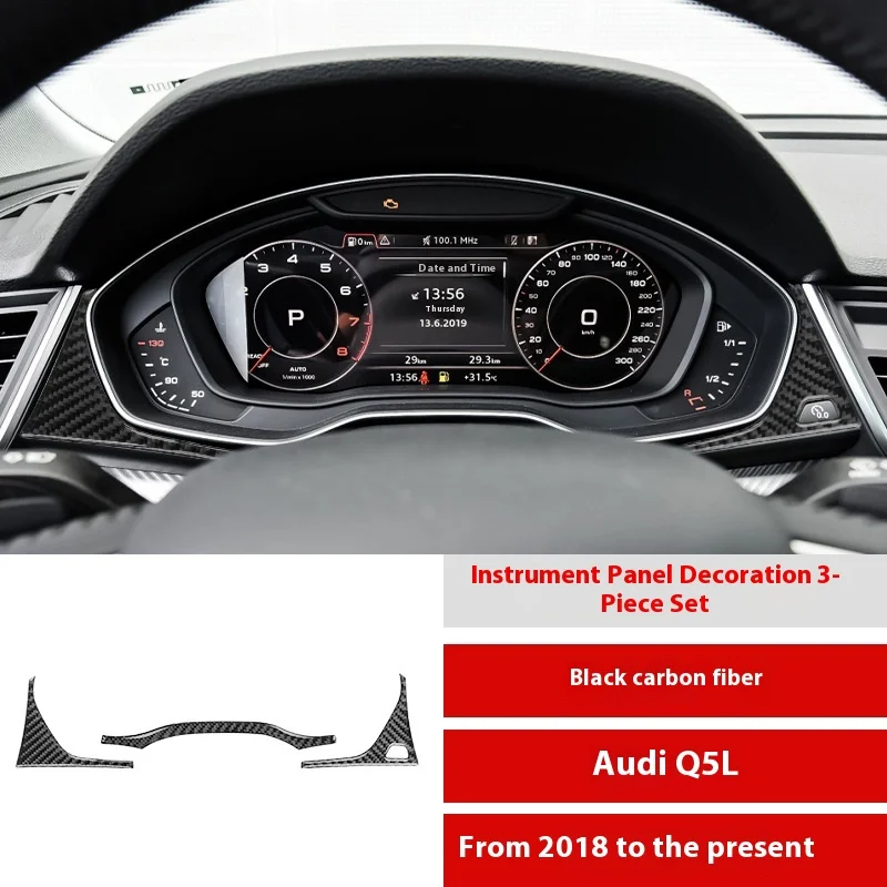 

For 18-23 Audi Q5L Carbon Fiber Instrument Panel Decorative Sticker Interior Modification Accessories