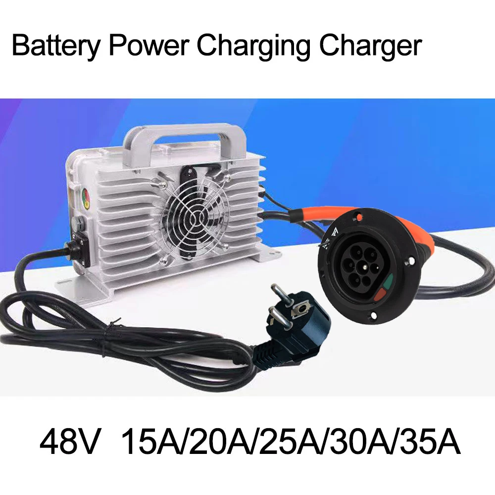 【2026】72V 18A 25A 30A 24S 87.6V 25A Lifepo4 20S 84v Li Ion 30S 84V LTO Battery Charging Charger With Type 2 Socket Plug