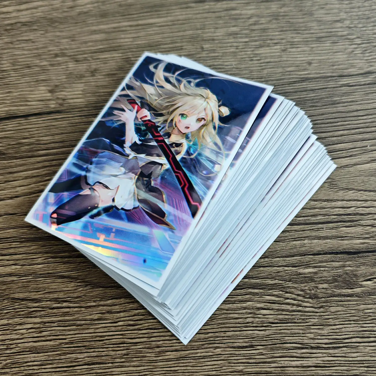 

50PCS 63x90mm Yugioh Sky Striker Ace - Raye Card Sleeves Anime Game Yu-Gi-Oh! TCG OCG Trading Cards Shine Protector Case Gifts