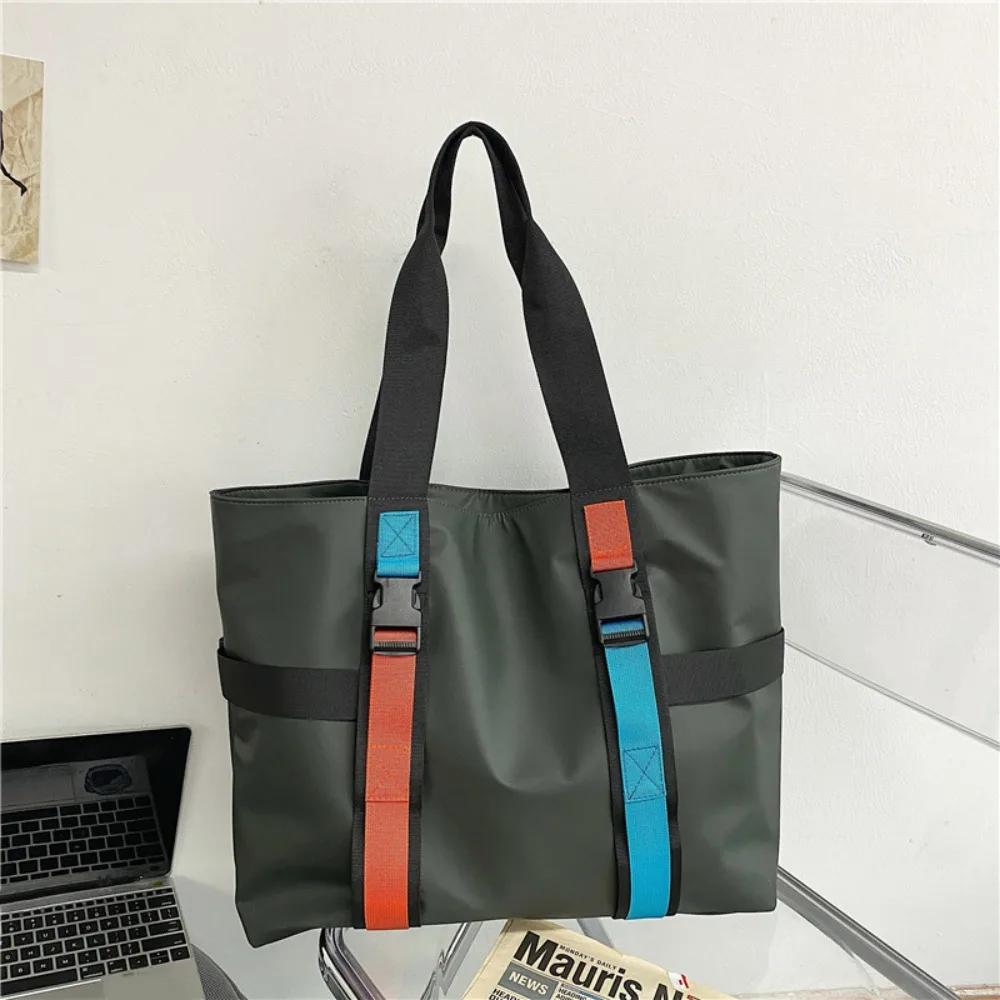 

Durable Waterproof Male Tote Bag Oxford Cloth Casual Travel Luggage Bag Simple Large Capacity Men Shoulder Bag Work