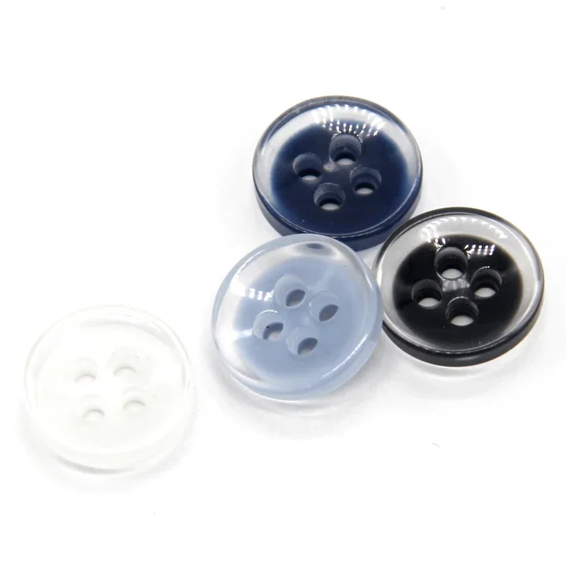 DOTOLLE 9/10/11mm Cute Transparent Light Shirt Resin Buttons For Clothes Uniform Dress Collar Blouse Small Handmade Decorations