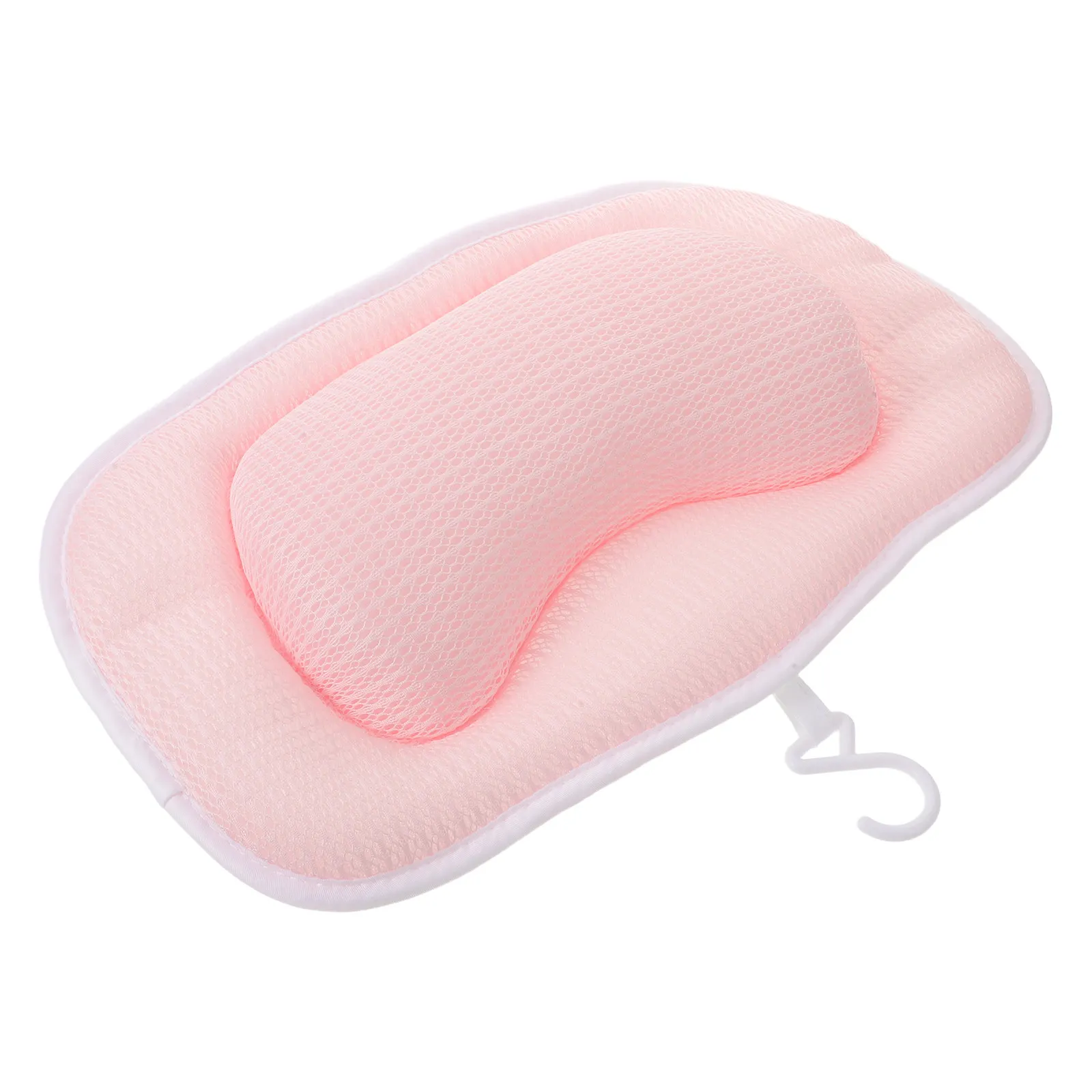 

Bathtub Pillow Mesh Bath Pillow for Neck Head Support Non Slip Suction Cup Tub Cushion Spa Relaxation Washable