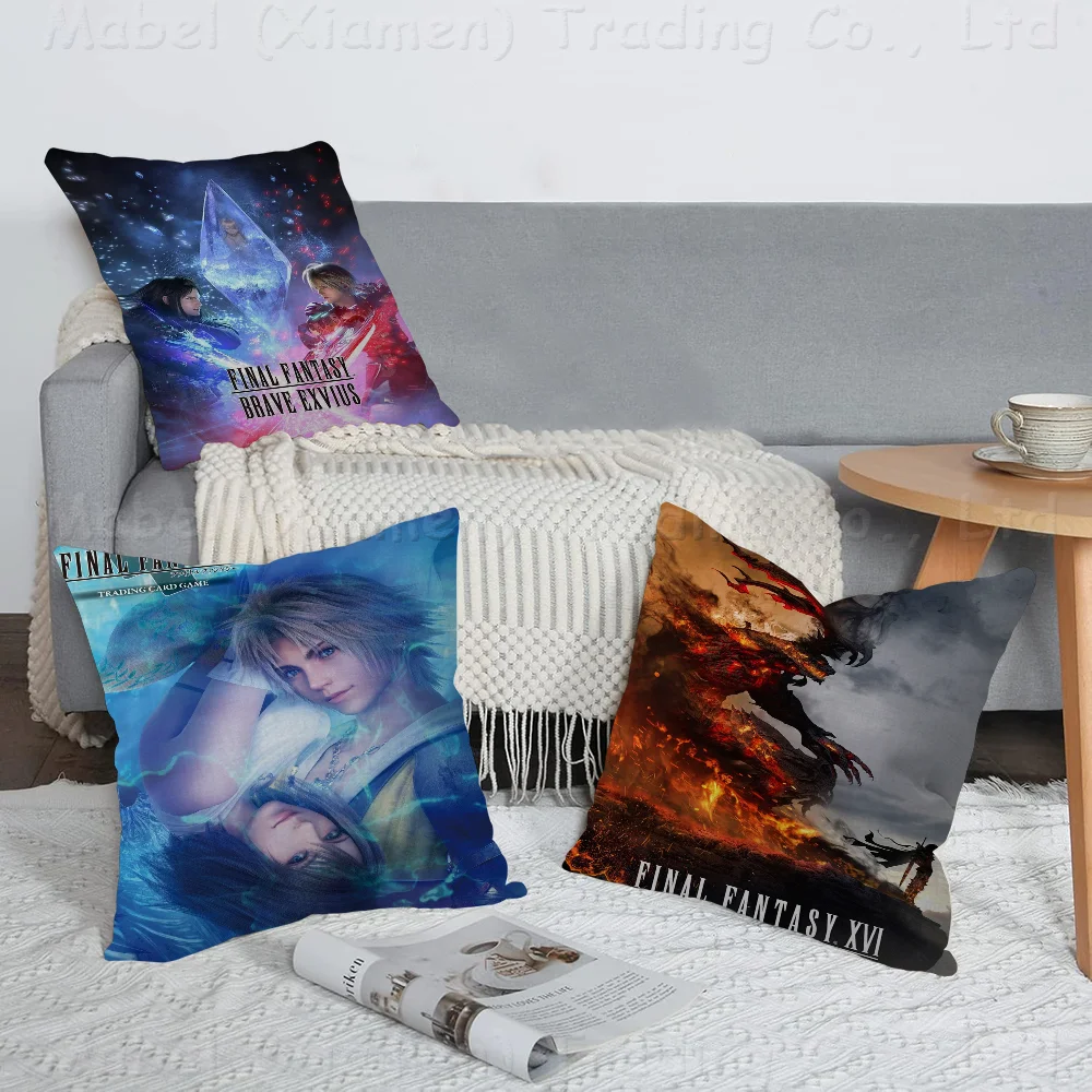 FINAL FANTASY Pillow Anime Pillow Sofa Bed Head Pillow Cover Cushion Cover 45x45 Cm Fashion