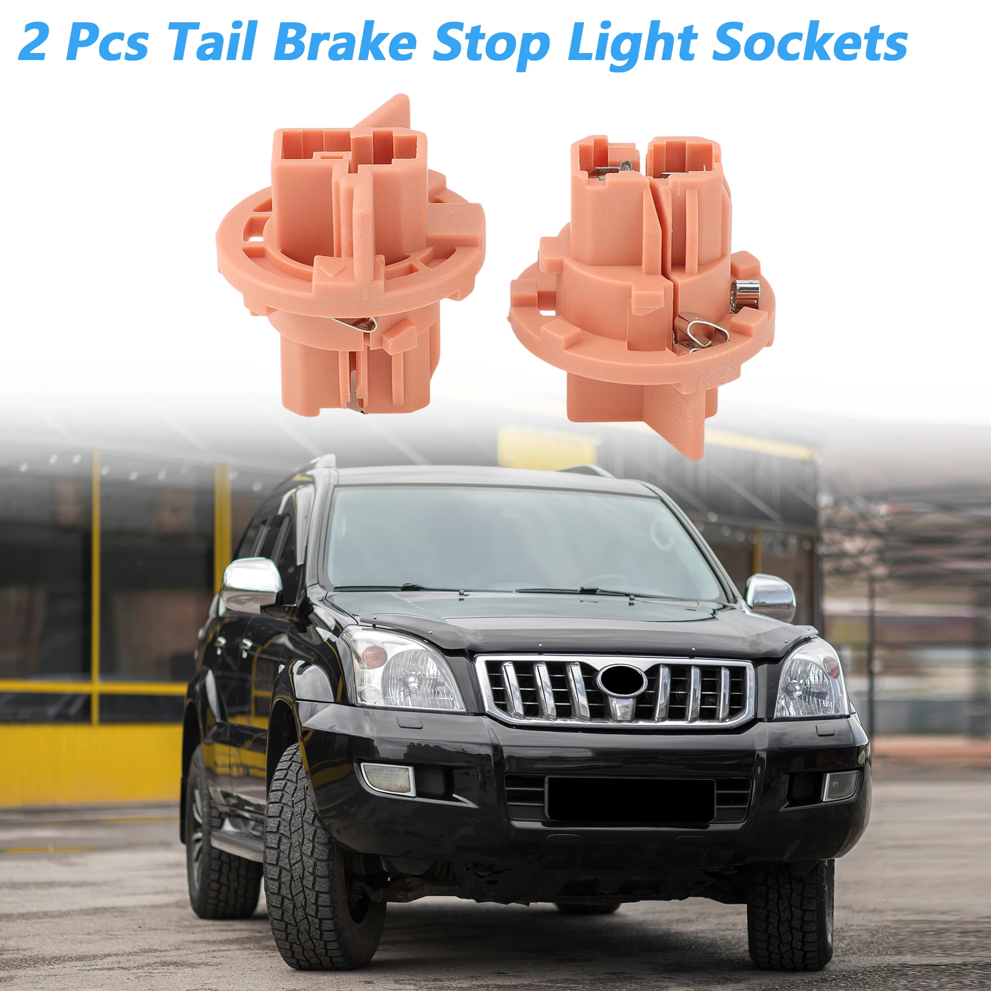 UXCELL 2pcs Tail Light Bulb Socket for Toyota Land Cruiser Prado LC120 03-09 8155513510