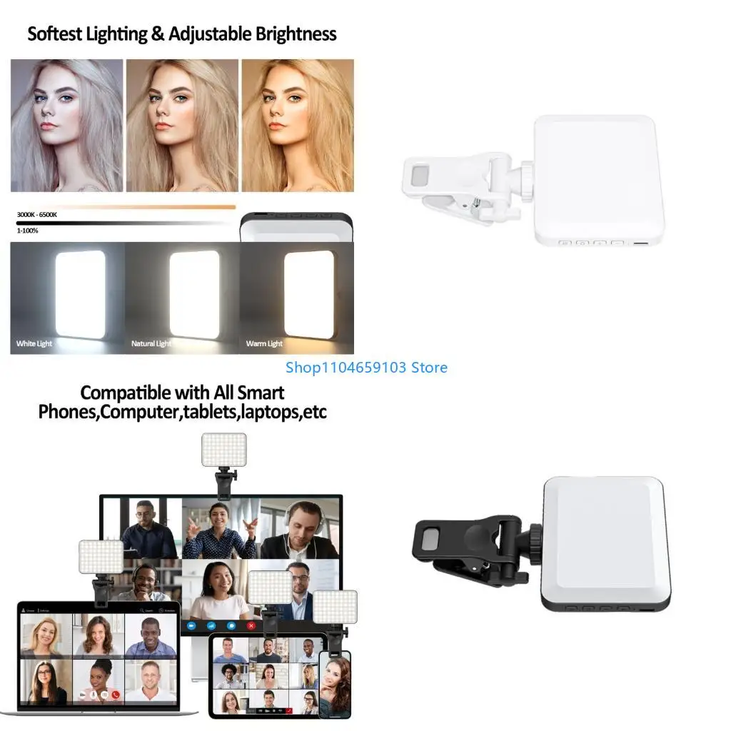 LED 사진 조명 셀카 조명 회의 조명 사진 스튜디오 램프 LED 비디오 조명 6500K