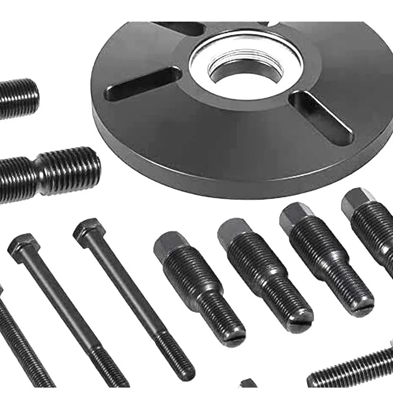 Timing Crankshaft Belt Disc Remover 25-piece set Pulley removal 4-slot pull plate + 9 threaded adapter