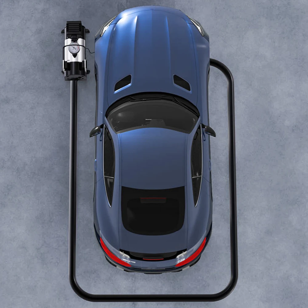 Bomba de neumáticos de coche de 12V con manómetro, bomba de aire eléctrica para coche, Mini compresor de aire portátil de lujo resistente, compresor de aire de Metal
