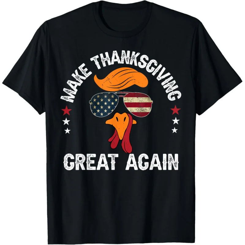 

Make Thanksgiving Great Again Trump Turkey Face T-Shirt